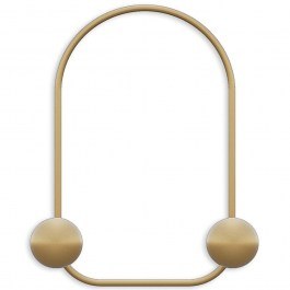 Wall Hanger 2 Seats Frog 494PYT1156 25x7x33cm Gold Wallity GOLD