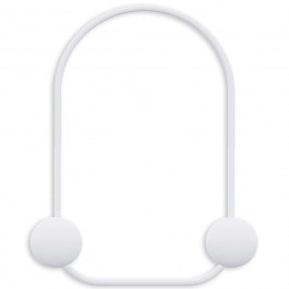 Wall Hanger 2 Seats Frog 494PYT1157 25x7x33cm White Wallity WHITE