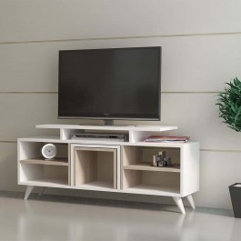 TV Furniture With Zigon Kutay 788DEC3002 120x29,5x56,9cm White-Cordoba CORDOBA-WHITE
