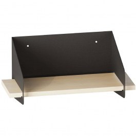 Wall Shelf Medium Arm 491CRT1303 40x19x20cm Black BLACK