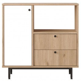 Cabinet 956LCS3558 88x35,5x85cm Oak-White OAK-WHITE