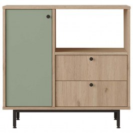 Cabinet 956LCS3579 88x35,5x85cm Oak-Green GREEN