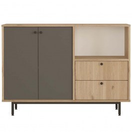 Cabinet 956LCS3566 120x35,5x85cm Oak-Anthracite ANTHRACITE