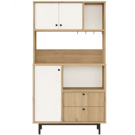 Ντουλάπι Κουζίνας 956LCS3560 88x35,5x161,2cm Oak-White OAK-WHITE