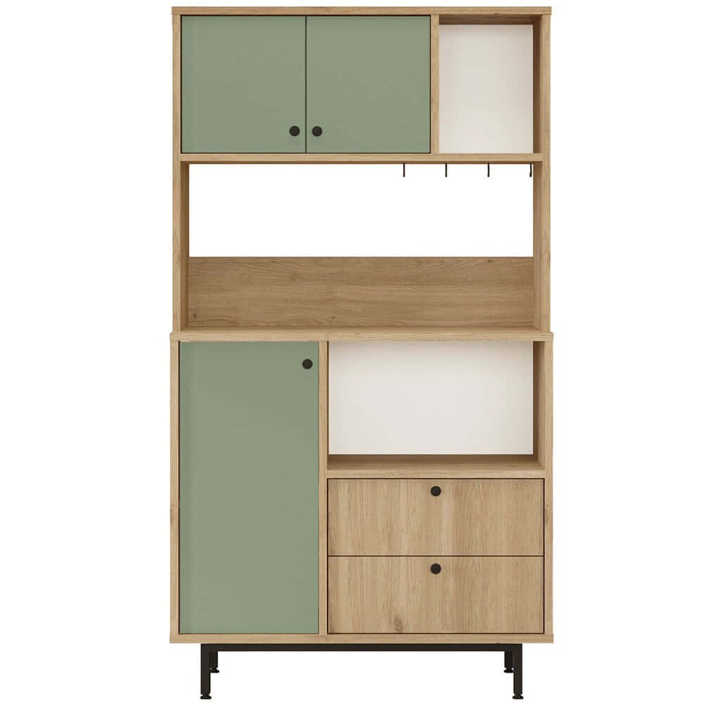 Ντουλάπι Κουζίνας 956LCS3581 88x35,5x161,2cm Oak-Green