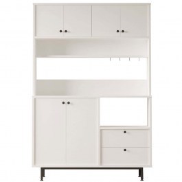 Kitchen Cabinet 956LCS3555 120x35,5x180cm White WHITE
