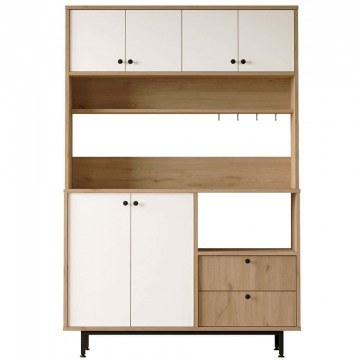 Ντουλάπι Κουζίνας 956LCS3562 120x35,5x180cm Oak-White