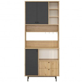 Ντουλάπι Κουζίνας 956LCS3570 88x35,5x205cm Oak-Anthracite ANTHRACITE