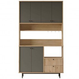 Ντουλάπι Κουζίνας 956LCS3571 120x35,5x205cm Oak-Anthracite ANTHRACITE