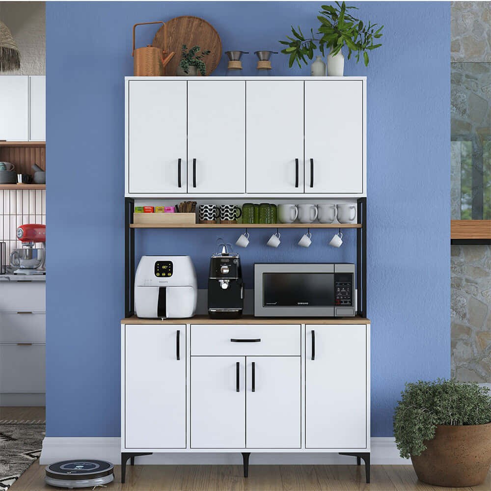 Ντουλάπι Κουζίνας 893RAN4965 120x40x198,6cm White-Oak