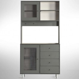 Ντουλάπι Κουζίνας Grano 801CMY5417 96x40x187cm Anthracite ANTHRACITE