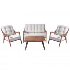 Τραπεζαρία Κήπου (Σετ 4Τμχ) 644MYD1164 Cream