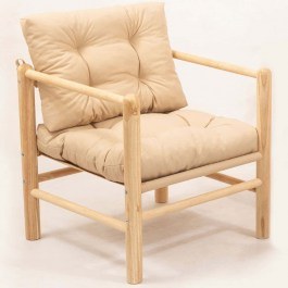 Armchair 644MYD1168 51x51x86cm Cream CREAM