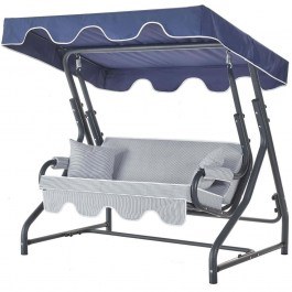 Two-Seater Garden Swing Morus 561CLR1750 170x110x168cm Multi-Blue MULTI-BLUE