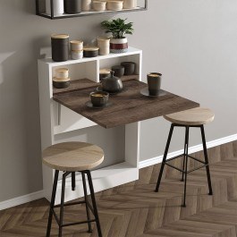 Τραπέζι Πτυσσόμενο Bracked 793ELG3803 70x71x96cm White-Oak WHITE-OAK
