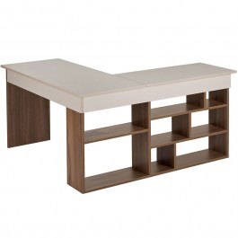 Γραφείο Vesper 838NRD1111 130x50x72cm Cashmere-Walnut CASHMERE