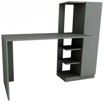 Desk With Bookcase Yagiz 550ARN1140 120x55x120cm Anthracite