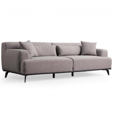 Three-Seater Sofa Jaguar 560ARE1546 240x100x75cm Brown-Grey