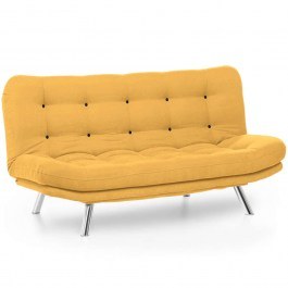 Three-Seater Sofa - Bed Misa 859FTN2809 200x105x95cm Mustard MUSTARD