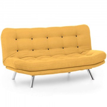Three-Seater Sofa - Bed Misa 859FTN2809 200x105x95cm Mustard