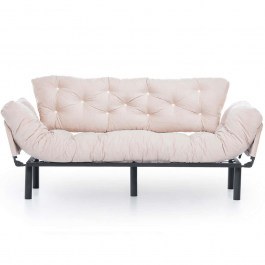 Three-Seater Sofa - Bed Nitta 859FTN1360 185x70x85cm Cream CREAM