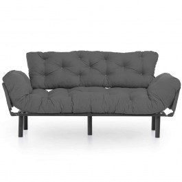Three-Seater Sofa - Bed Nitta 859FTN1362 185x70x85cm Grey GREY