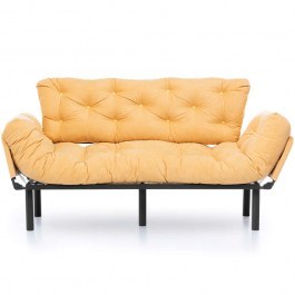 Three-Seater Sofa - Bed Nitta 859FTN1364 185x70x85cm Mustard MUSTARD