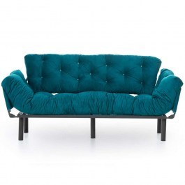 Three-Seater Sofa - Bed Nitta 859FTN1365 185x70x85cm Petrol Green PETROL