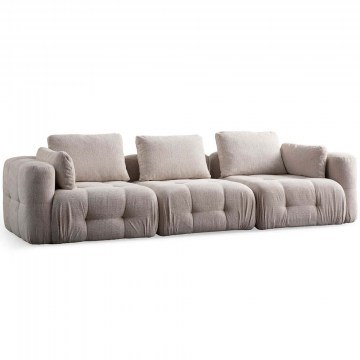 Καναπές Τριθέσιος Amaris 560ARE4106 290x100x65cm Beige