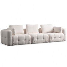 Three-Seater Sofa Amaris 560ARE4141 290x100x65cm White WHITE
