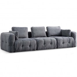 Three-Seater Sofa Amaris 560ARE4113 290x100x65cm Grey GREY