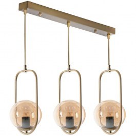Ceiling Lamp - Rail Ahu 846STL2878 55x18x70cm 3xE27 40W Gold Opviq GOLD
