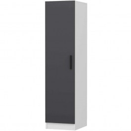Ντουλάπα Μονόφυλλη Minar Kale 506MNR3622 45x52x210cm White-Anthracite WHITE-ANTHRACITE