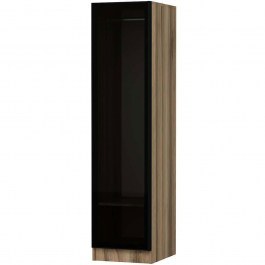Ντουλάπα Μονόφυλλη Minar Kale 506MNR3658 45x52x210cm Oak-Black OAK-BLACK