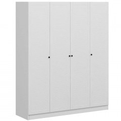 Ντουλάπα Τετράφυλλη Kale Mebran 506MNR2499 180x52x210cm White