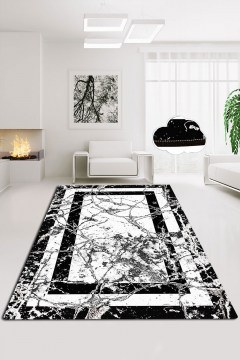 Carpet Marmor 286CHL4130 Black-White 100X200 Conceptum Hypnose