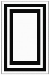 Χαλί Eexfab753 369HFT2603 White-Black Conceptum Hypnose WHITE-BLACK