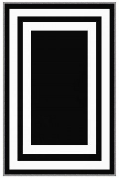 Χαλί Eexfab760 369HFT2665 Black-White Conceptum Hypnose