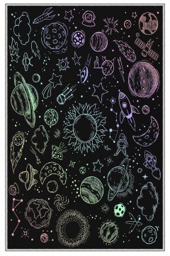 Χαλί Hmnt489 477HFT1537 Black-Multi Conceptum Hypnose