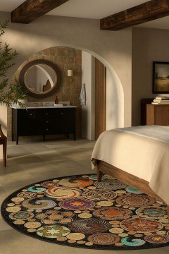 Χαλί Hmnt971 478HFT3276 Natural-Multi Round Conceptum Hypnose