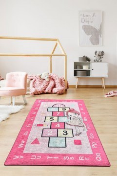 Χαλί Prenses Seksek 876CHL1245 Pink-Multi Conceptum Hypnose