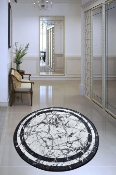 Carpet Marmor Djt 882CHL2156 White-Black 100X100 Conceptum Hypnose