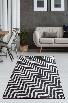 Carpet Zickzack 882CHL3258 Black-White 80X150 Conceptum Hypnose