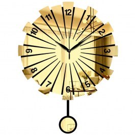 Wall Clock 332CDC1121 39x50cm Gold Wallity GOLD