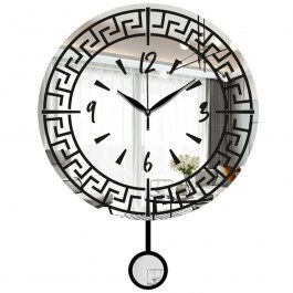 Wall Clock 332CDC1125 39x50cm Silver Wallity SILVER
