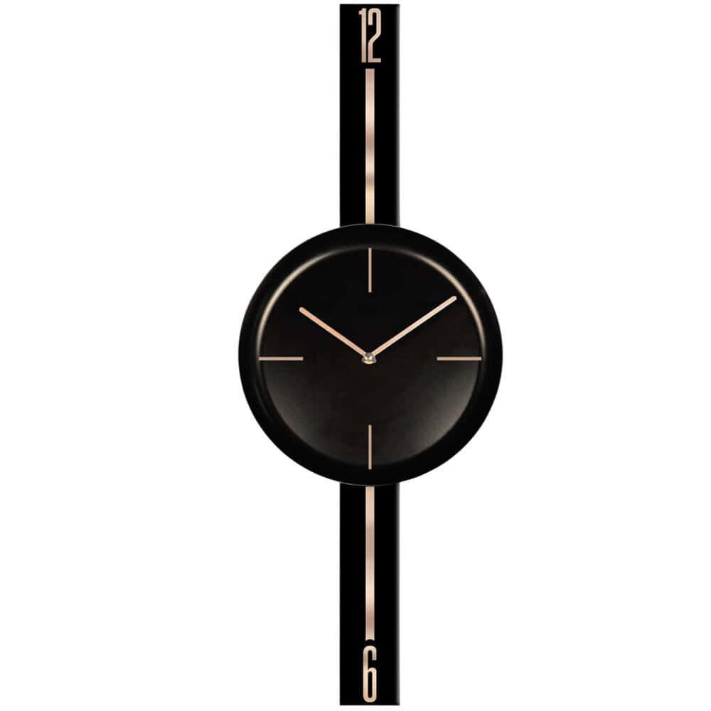 Ρολόι Τοίχου 332CDC1138 30x80cm Black Wallity