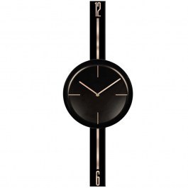 Ρολόι Τοίχου 332CDC1138 30x80cm Black Wallity BLACK