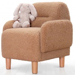 Children's Armchair Cobie Teddy 209FLF1429 49x51x57cm Brown BROWN