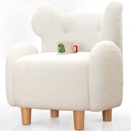 Πολυθρόνα Παιδική Juano Teddy 209FLF1430 55x55x61cm White WHITE