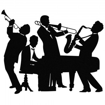 Wall Decorative Titanic Jazz 279ENZ1865 52,5x43,5cm Black Wallity